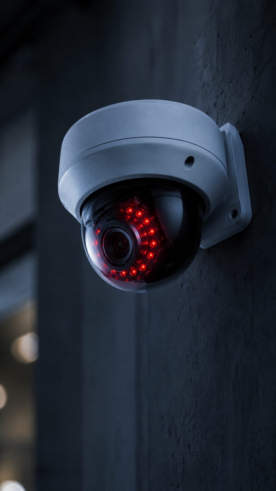 Professional CCTV Dome Camera Close-up